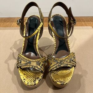 Marni Snakeskin High Heels